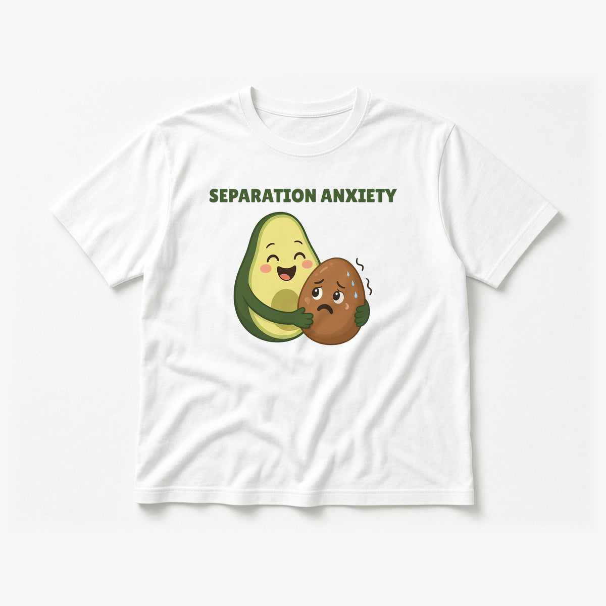Flat-lay white tee mockup