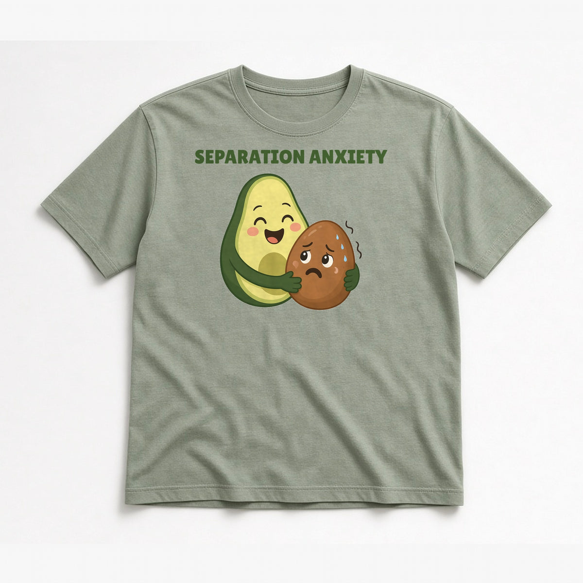 Flat-lay tee mockup in original color