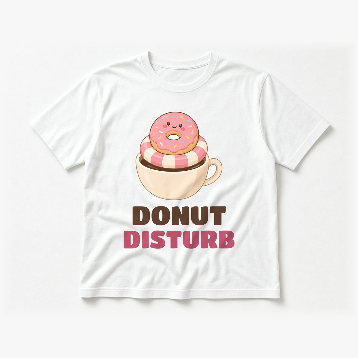 Flat-lay white tee mockup