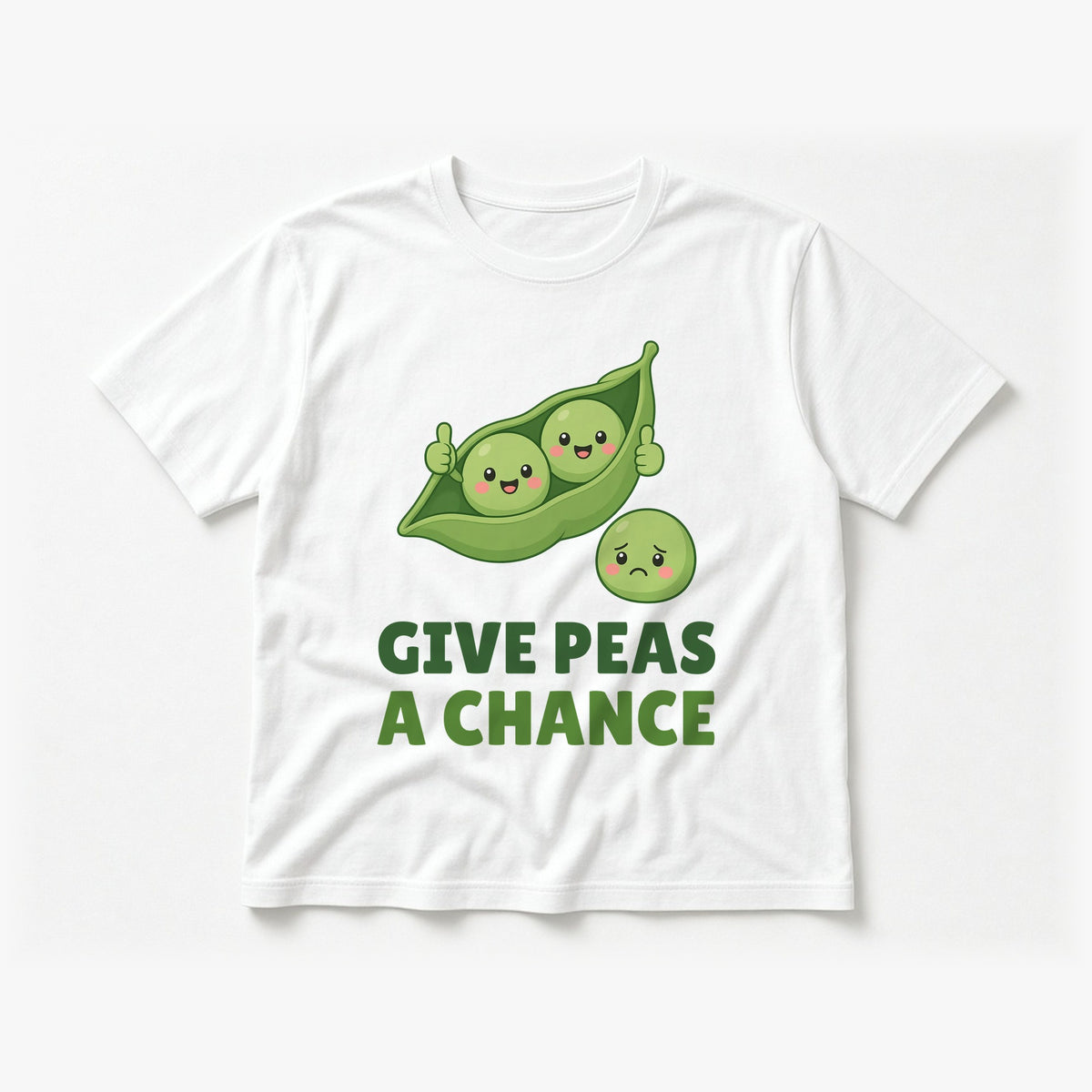 Flat-lay white tee mockup