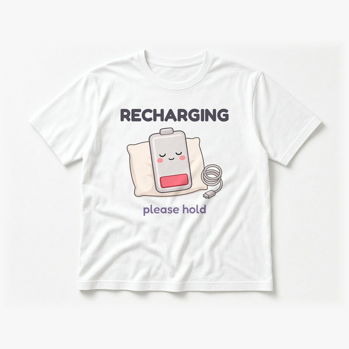Flat-lay white tee mockup