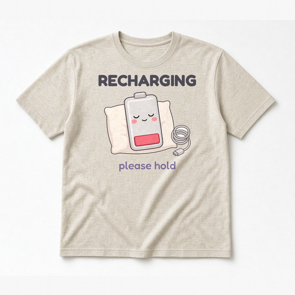 Flat-lay tee mockup in original color