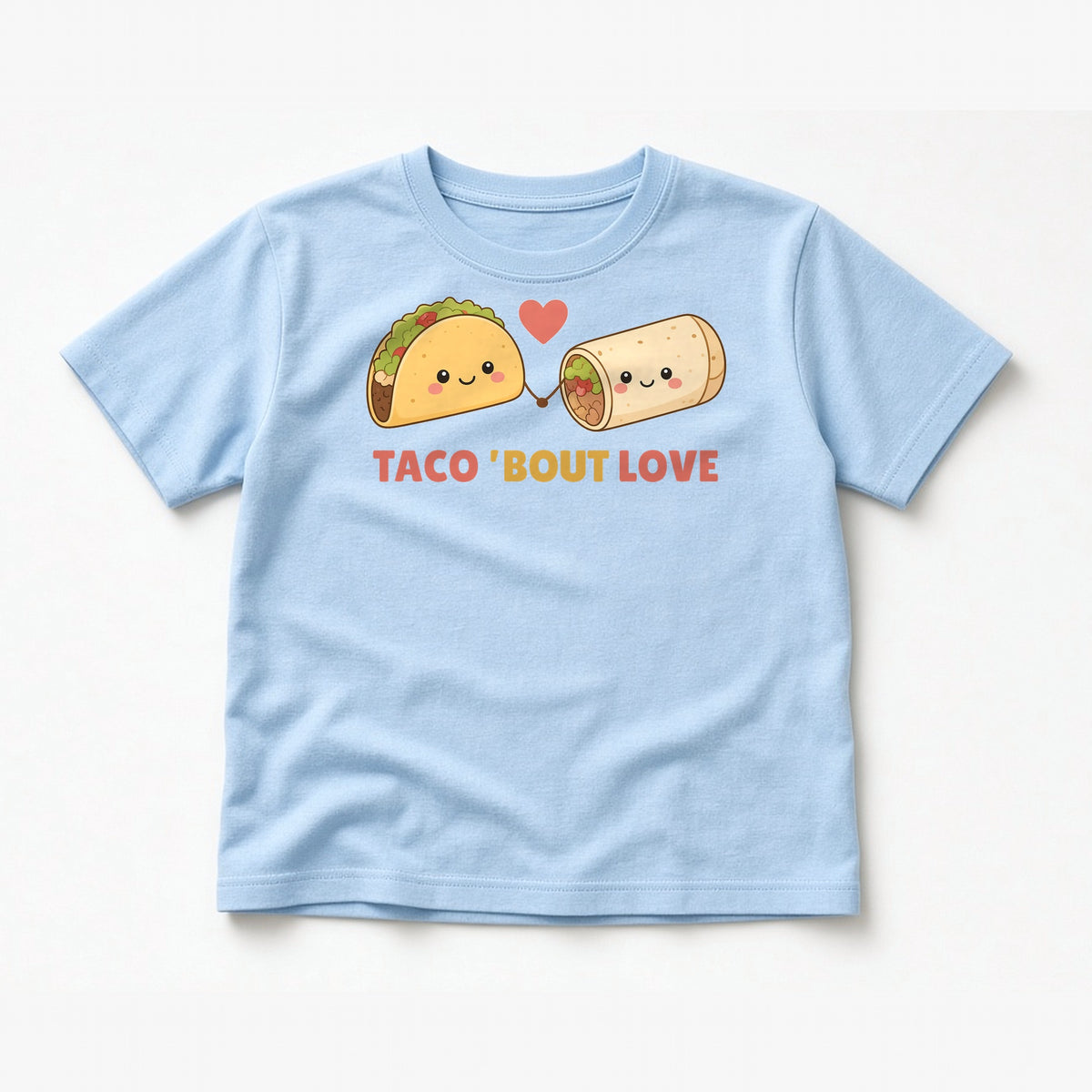 Flat-lay tee mockup in original color