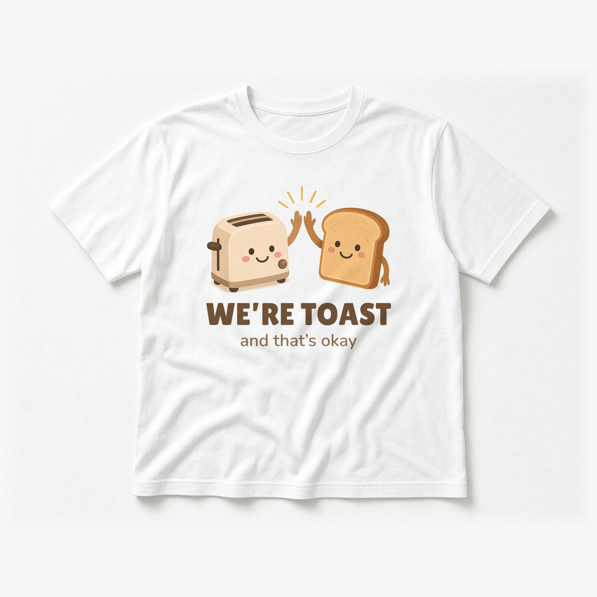 Flat-lay white tee mockup